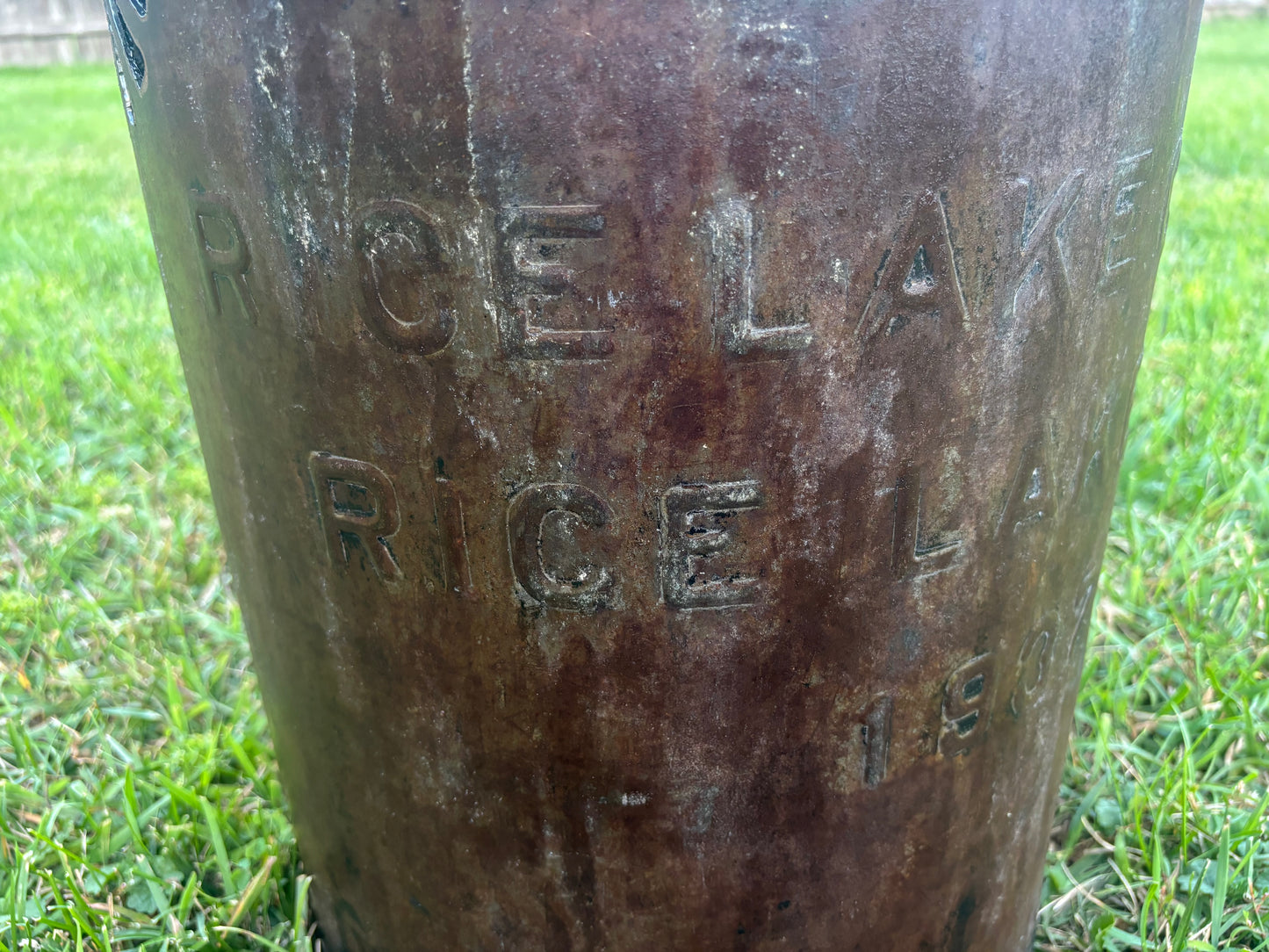 1937 Vintage Milk Can  - Dragonfly  Design