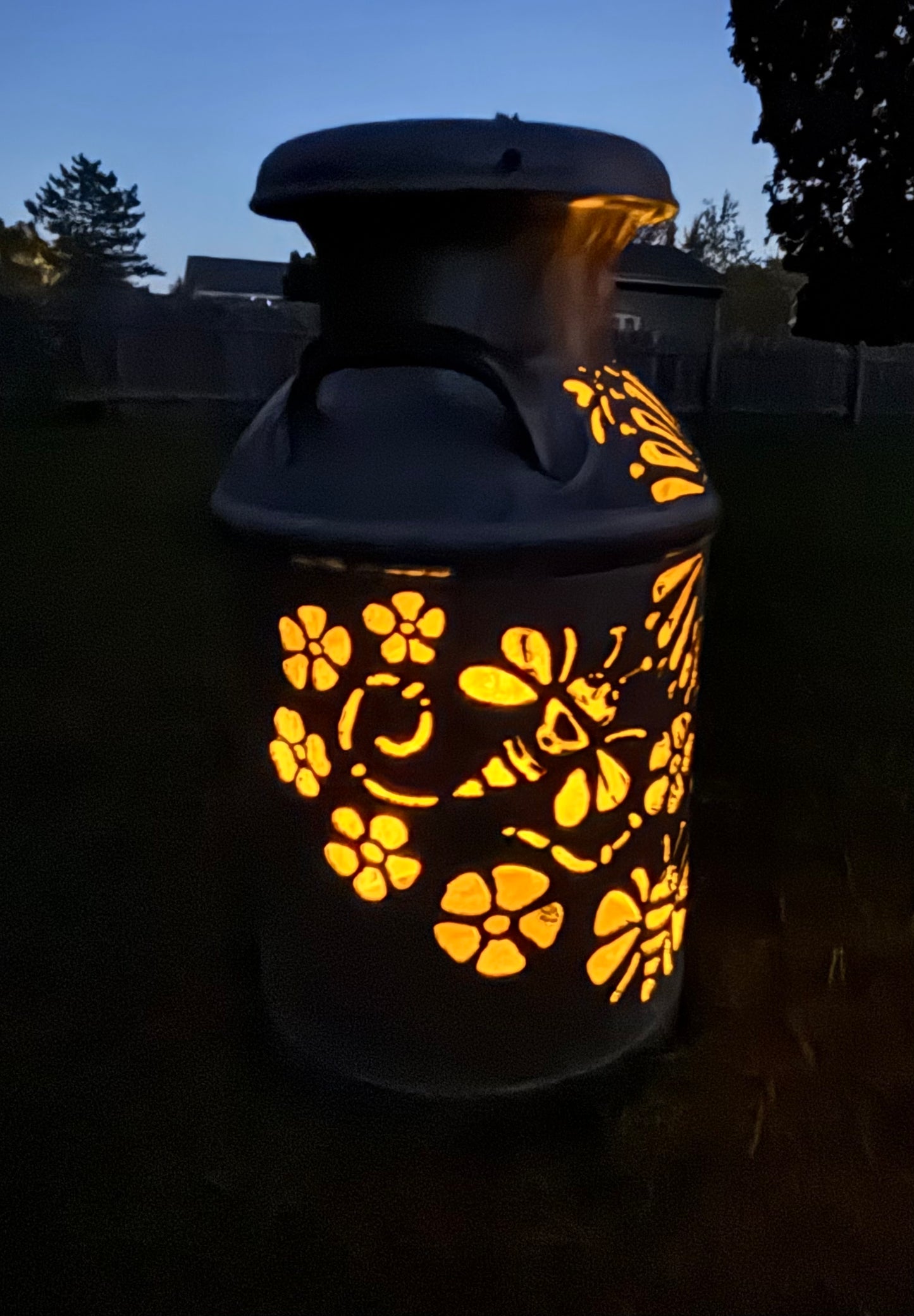 Vintage Milk Can - Bee Design