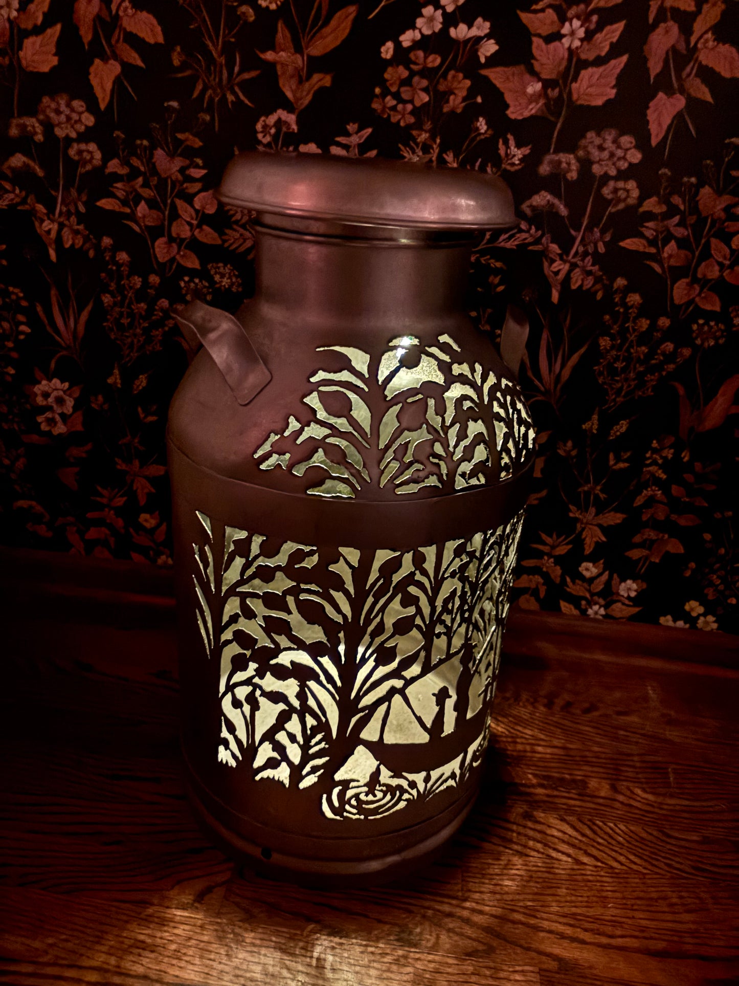 Stainless Steel Milk Can - Gone Fishing