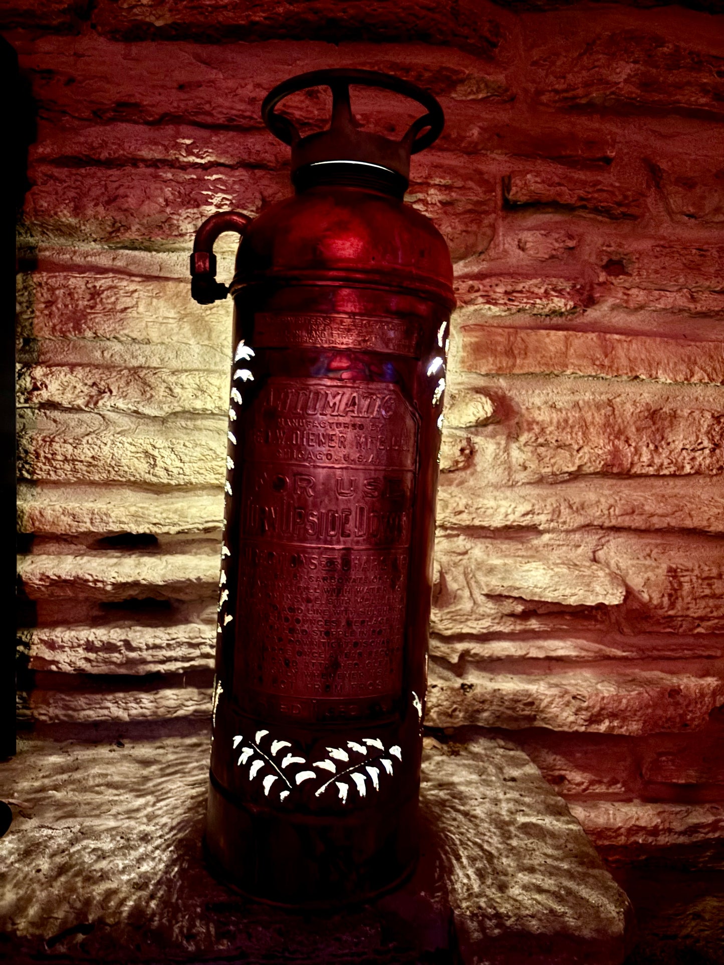 Antique Copper Fire Extinguisher