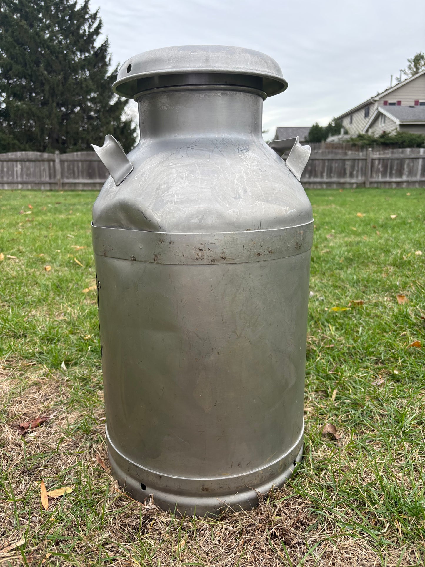 Stainless Steel Milk Can - Gone Fishing