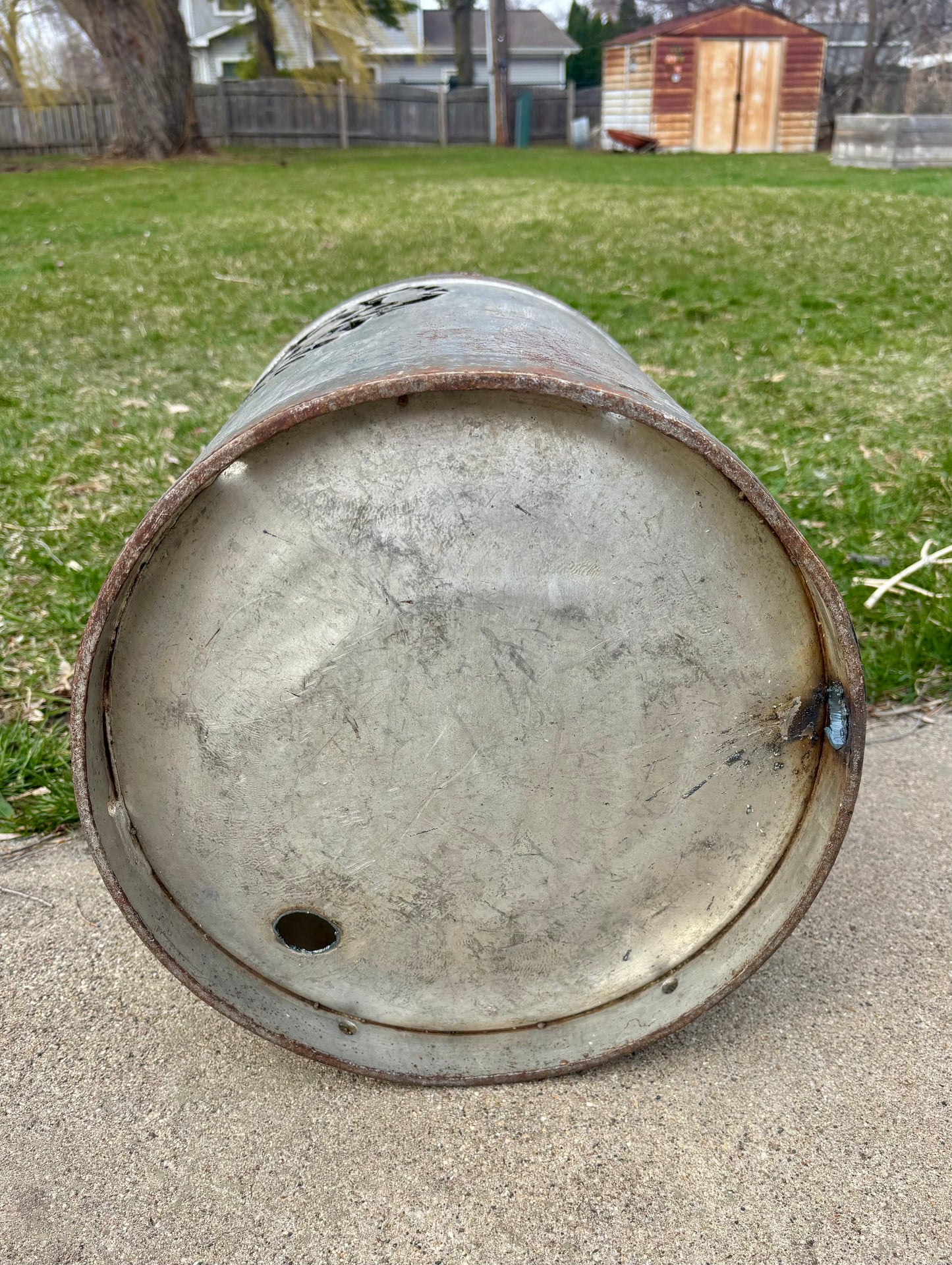 Antique Milk Can - Bird Design