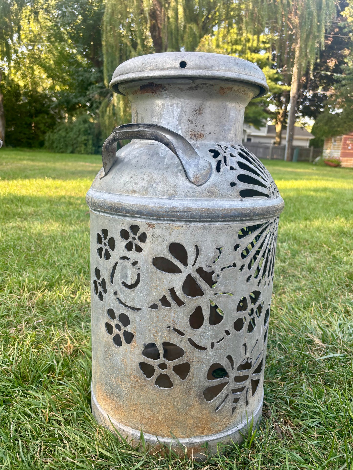 Vintage Milk Can - Bee Design