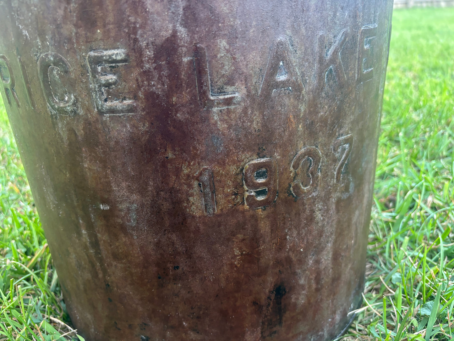 1937 Vintage Milk Can  - Dragonfly  Design