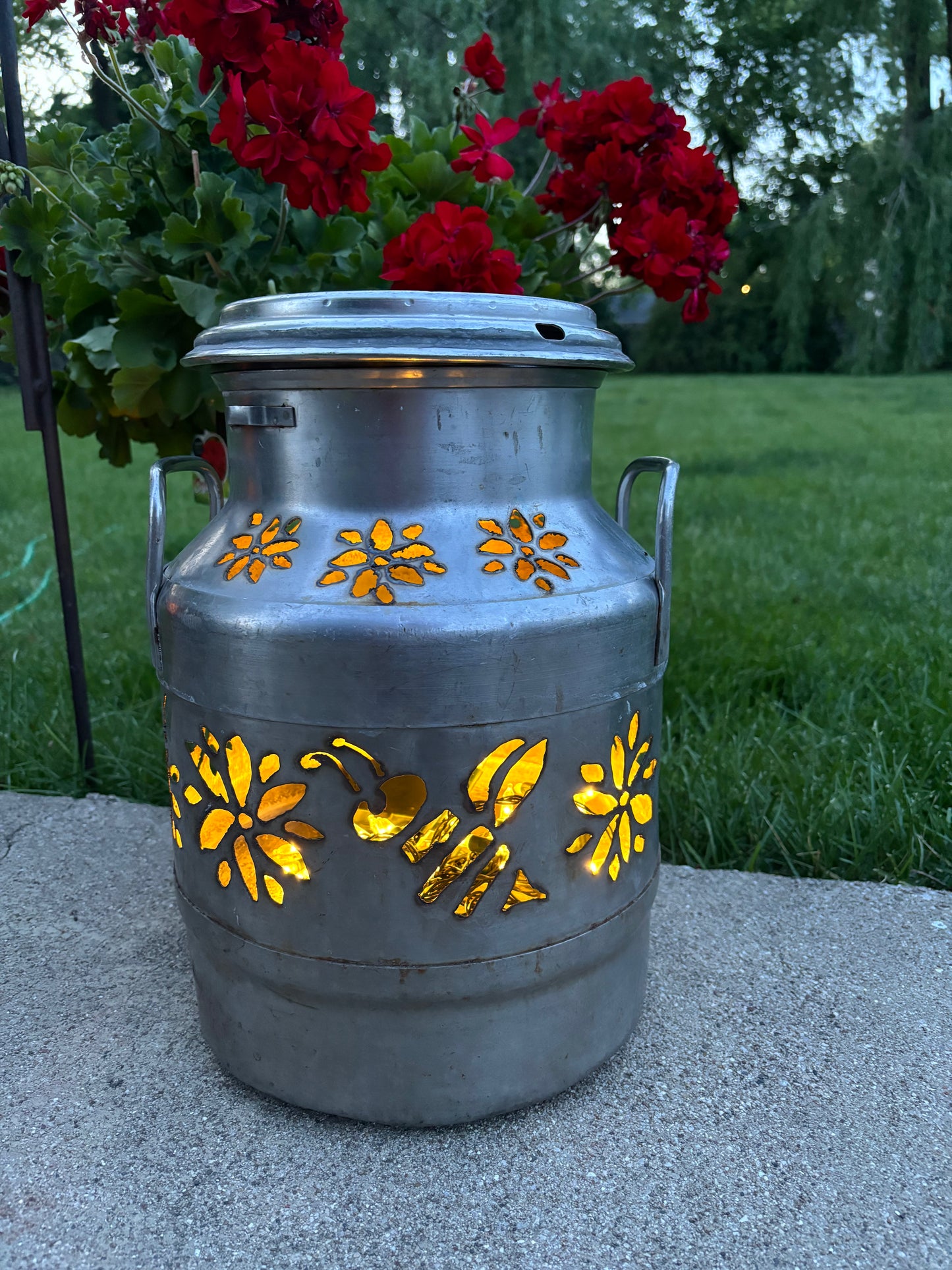 Mini Milk Can Luminary