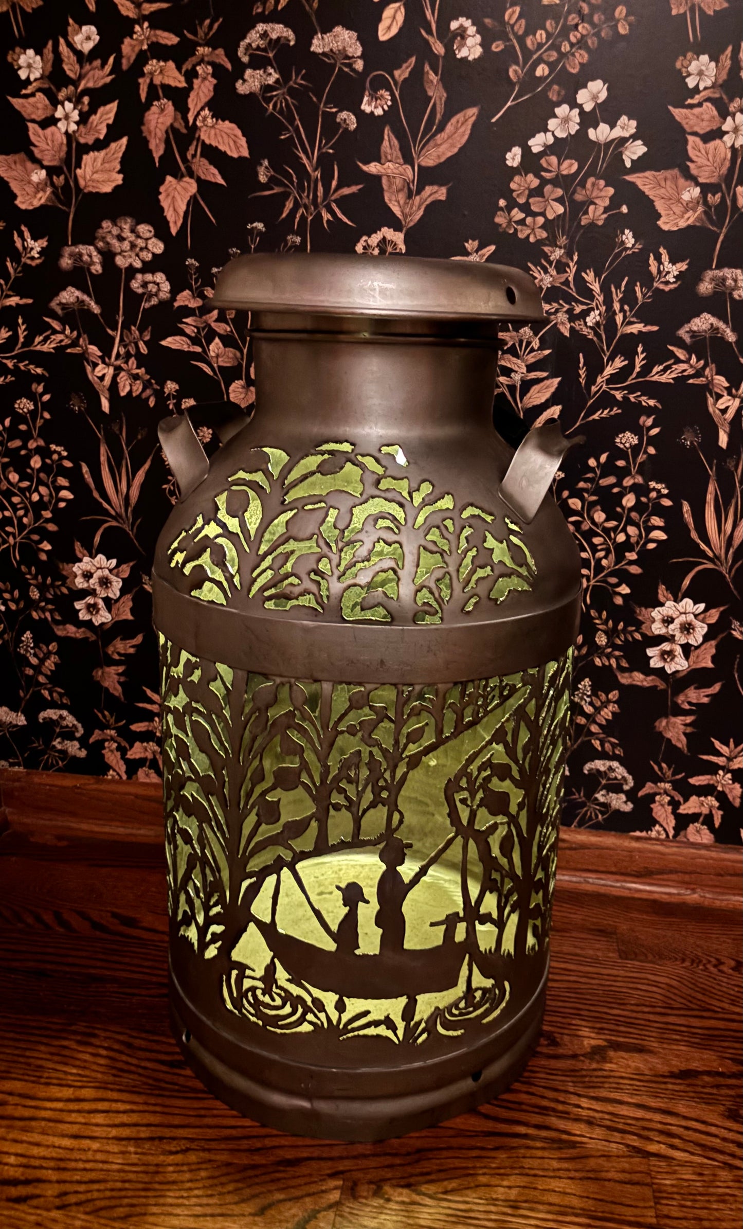Stainless Steel Milk Can - Gone Fishing