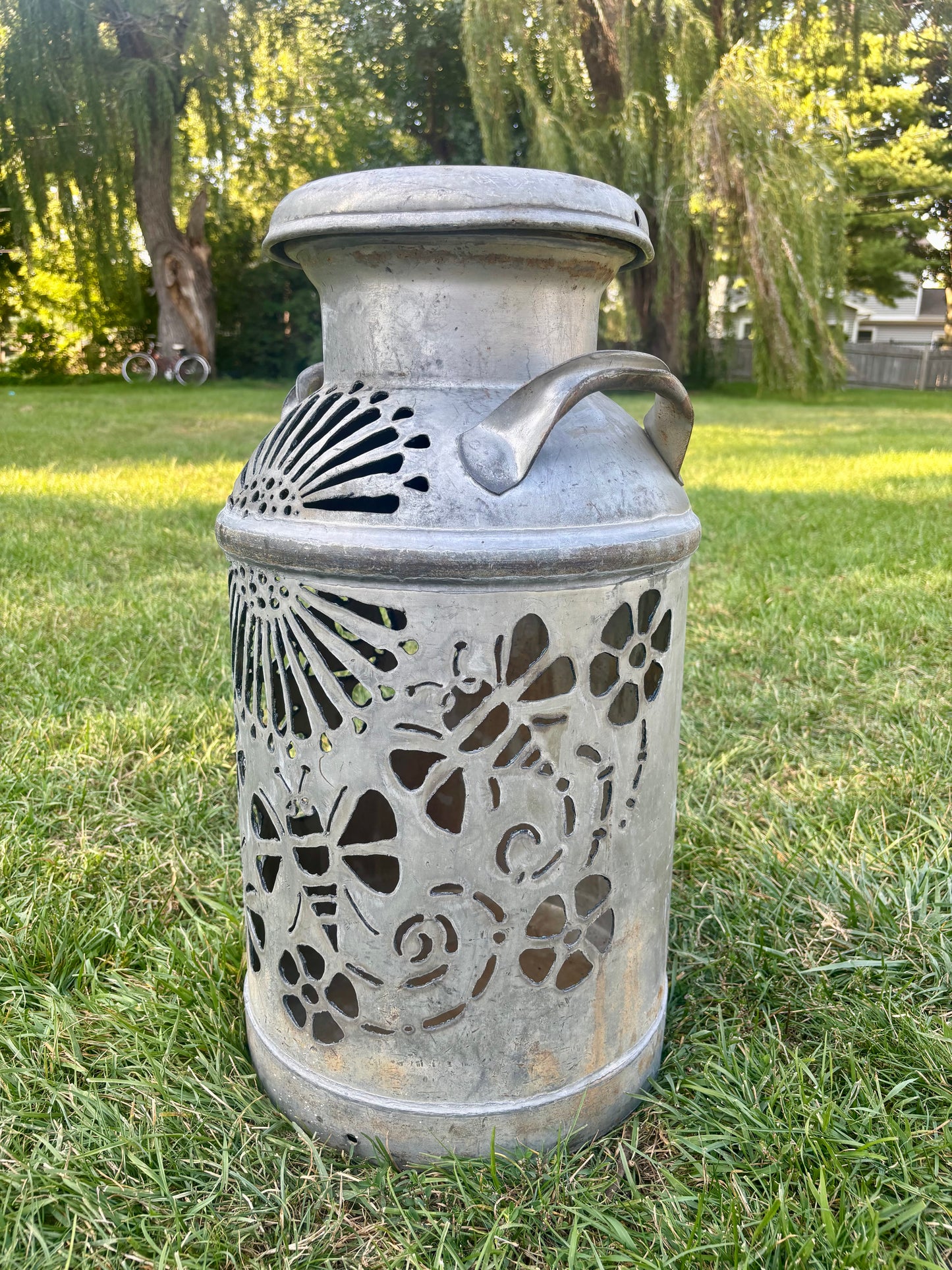 Vintage Milk Can - Bee Design