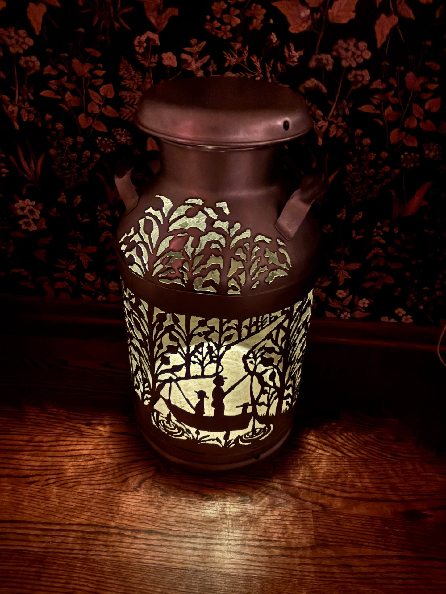 Stainless Steel Milk Can - Gone Fishing