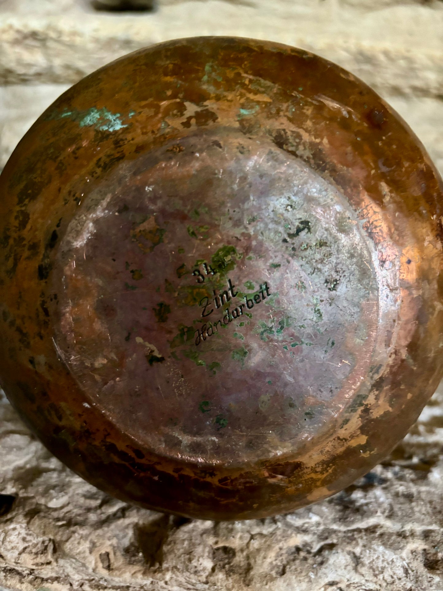 Mini Copper Watering Can Jack-o-Lantern