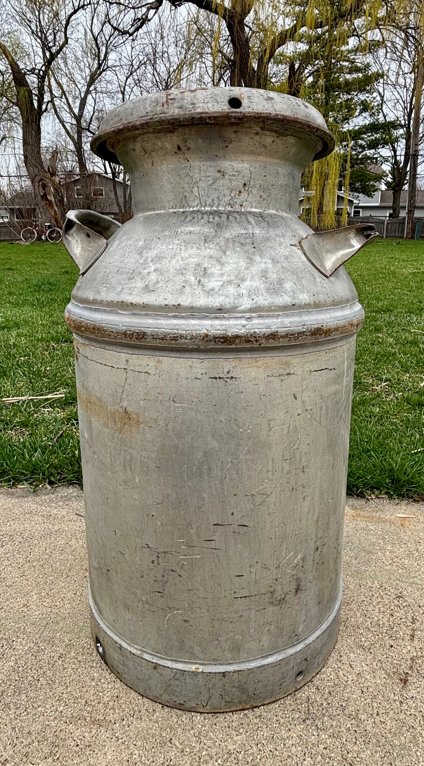 Vintage Milk Can - Flower Design