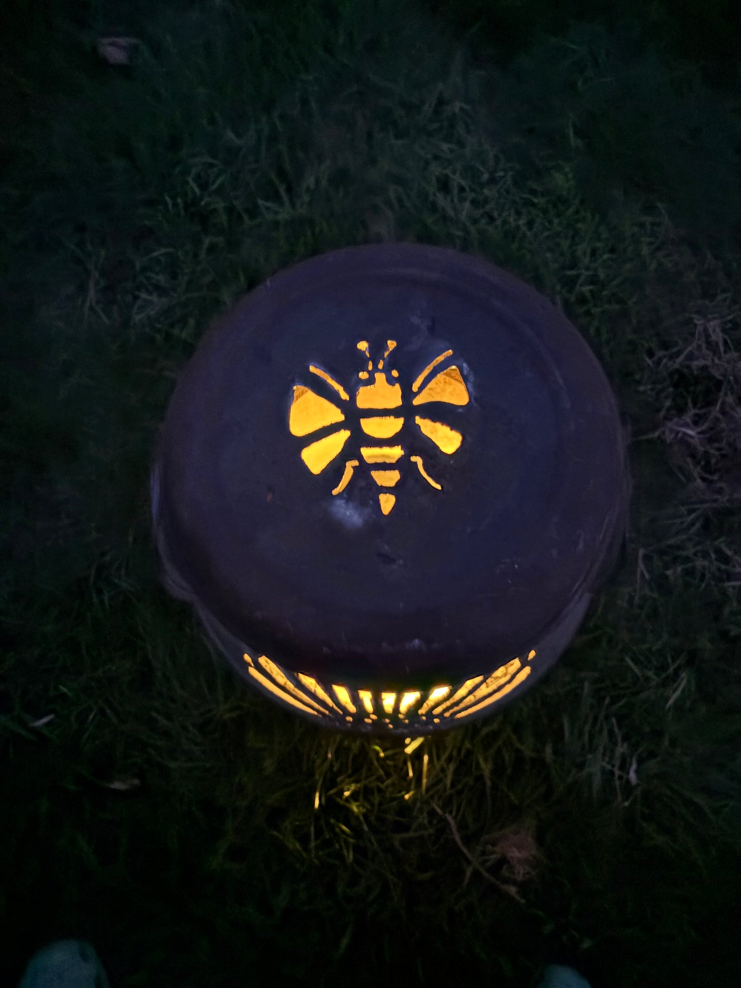 Vintage Milk Can - Bee and Flower Design