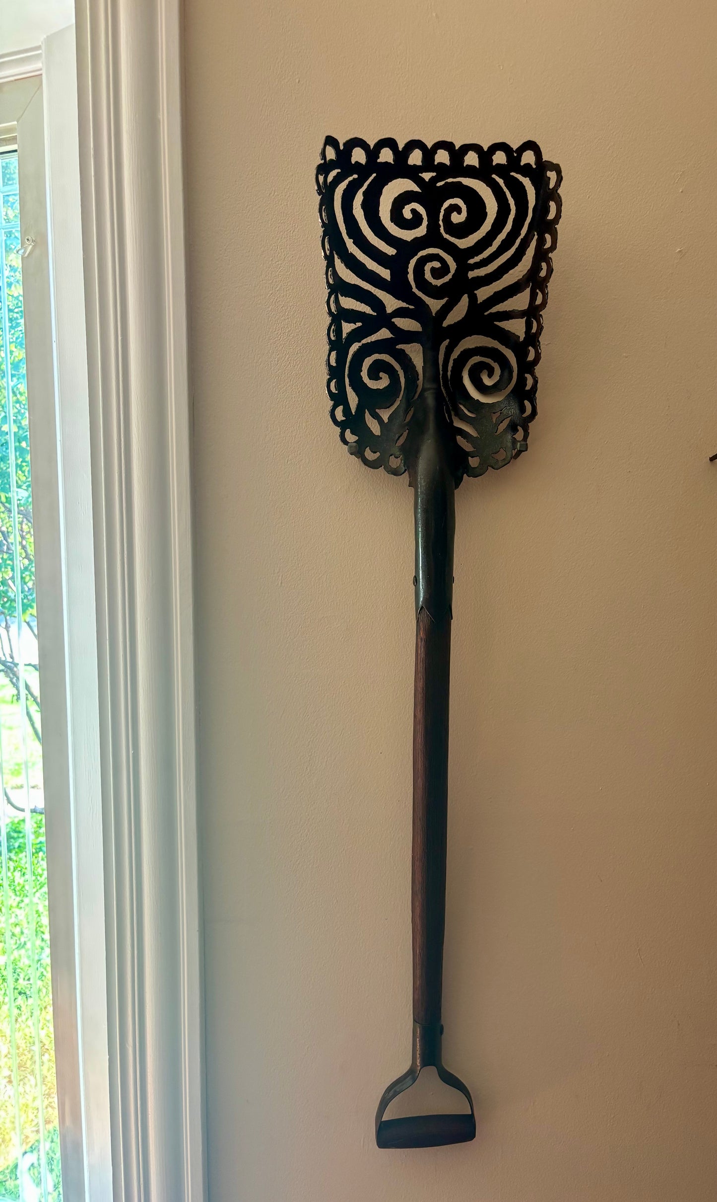 Antique Handcrafted Shovel - "Spiral Excavation"