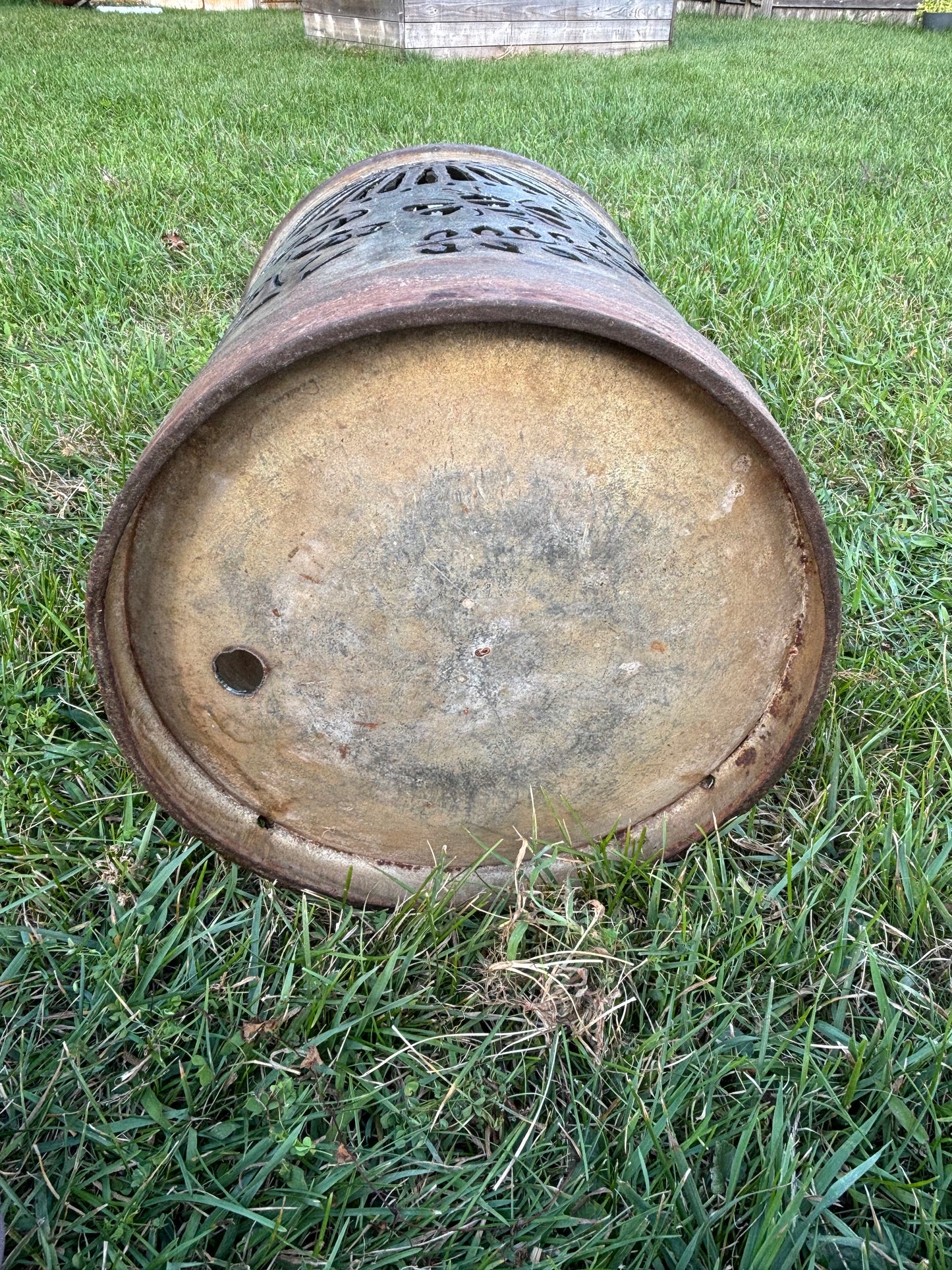 Vintage Milk Can - Bee and Flower Design