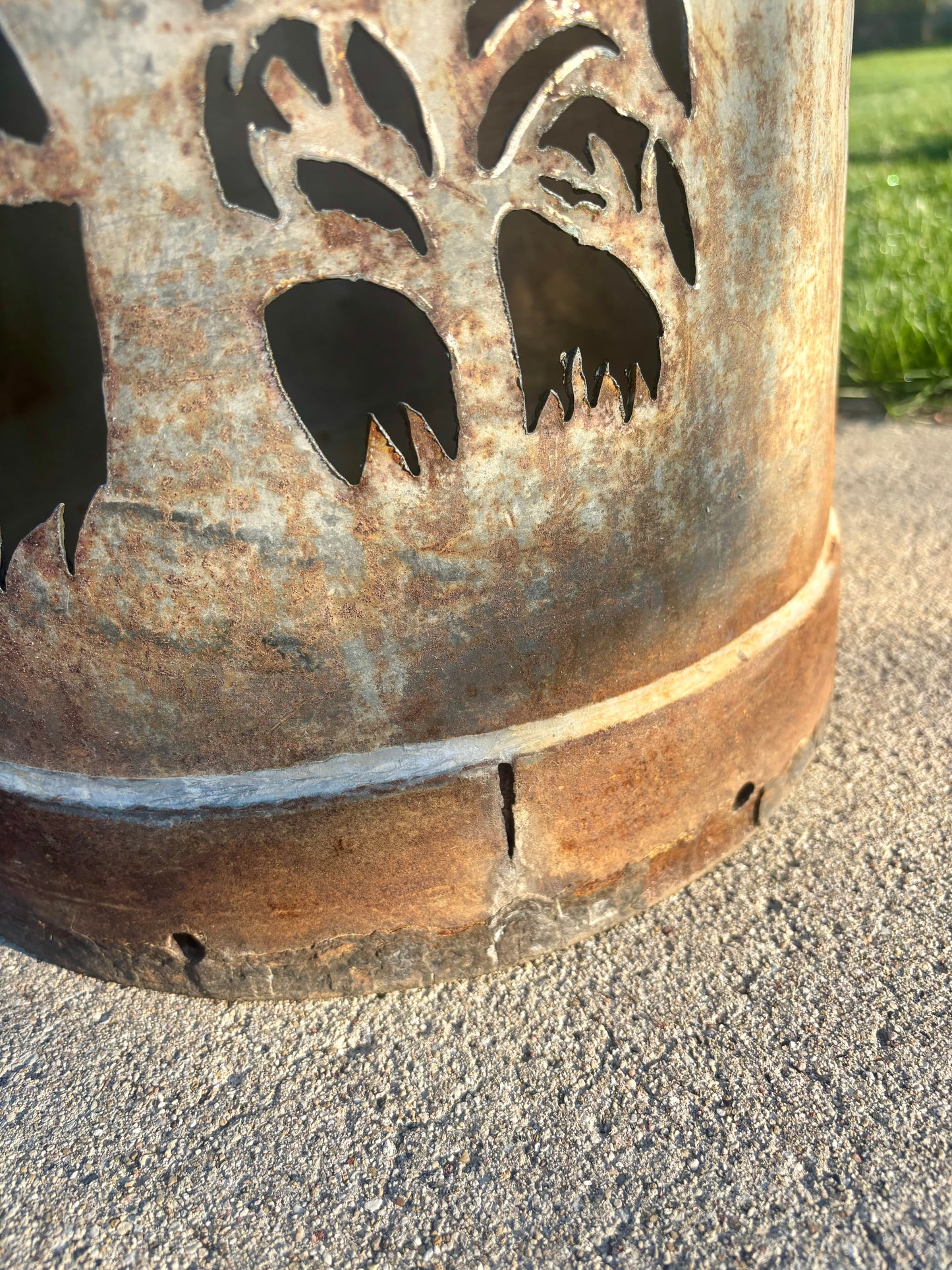 Antique Milk Can - Deer in the Forest Design