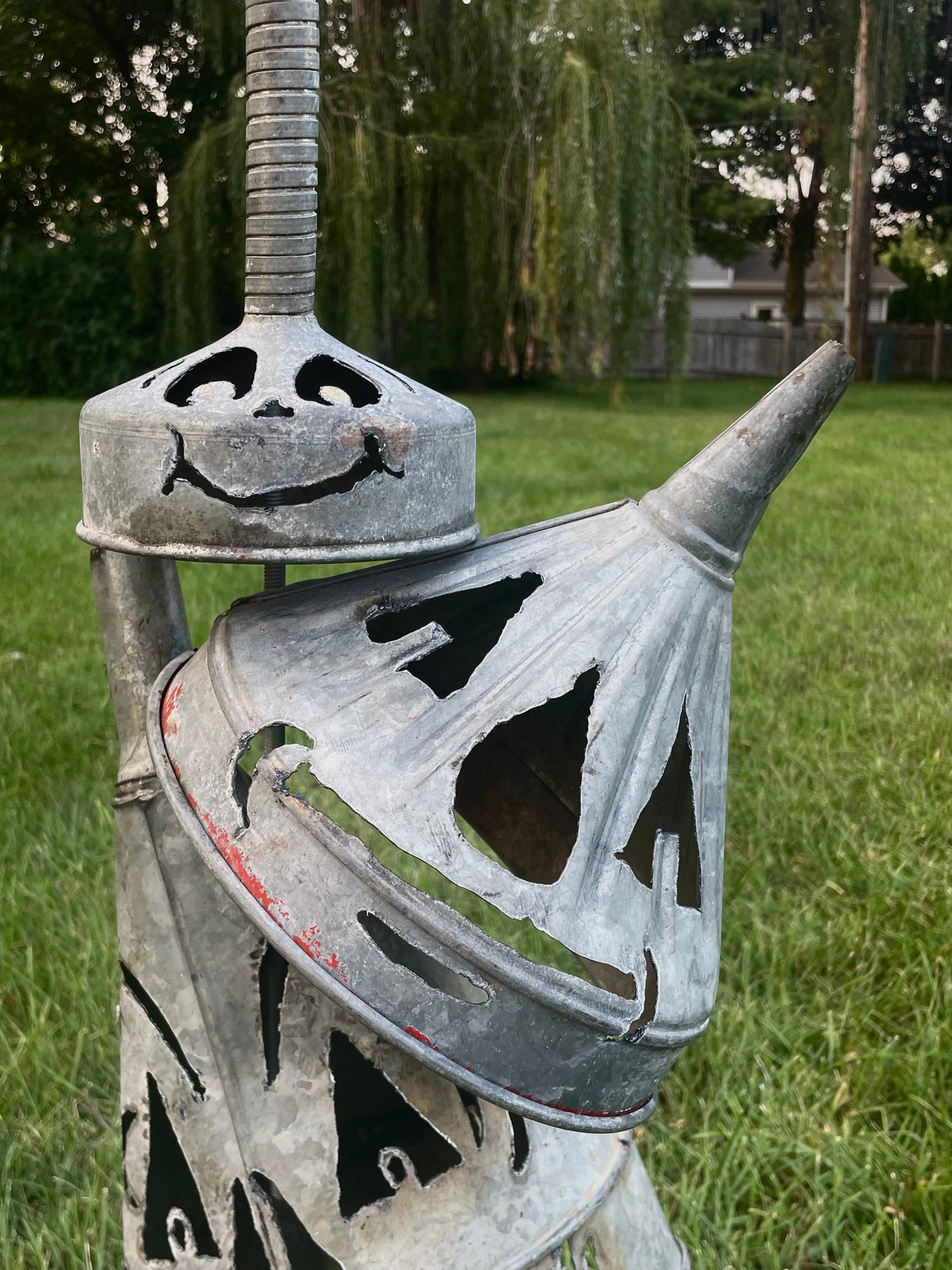 Vintage Funnels Tinman Totem (Five Funnels)