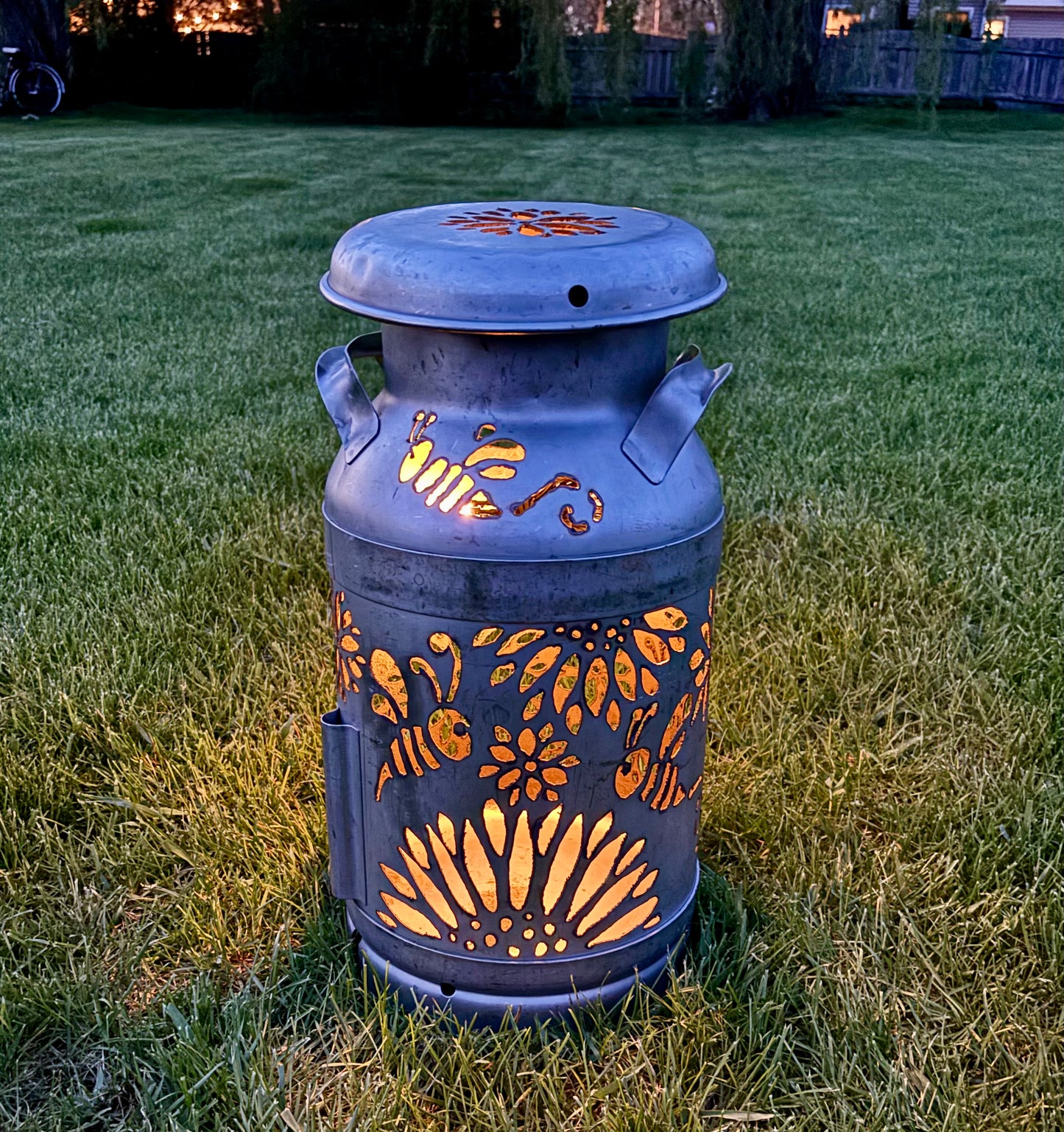 Buzzy Bee Milk Can