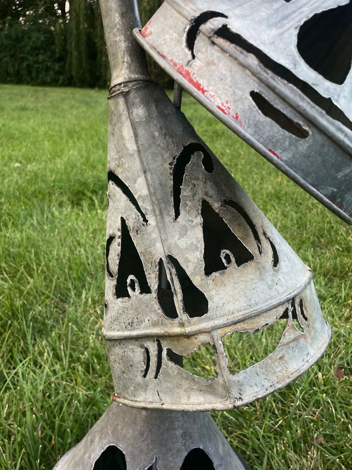 Vintage Funnels Tinman Totem (Five Funnels)
