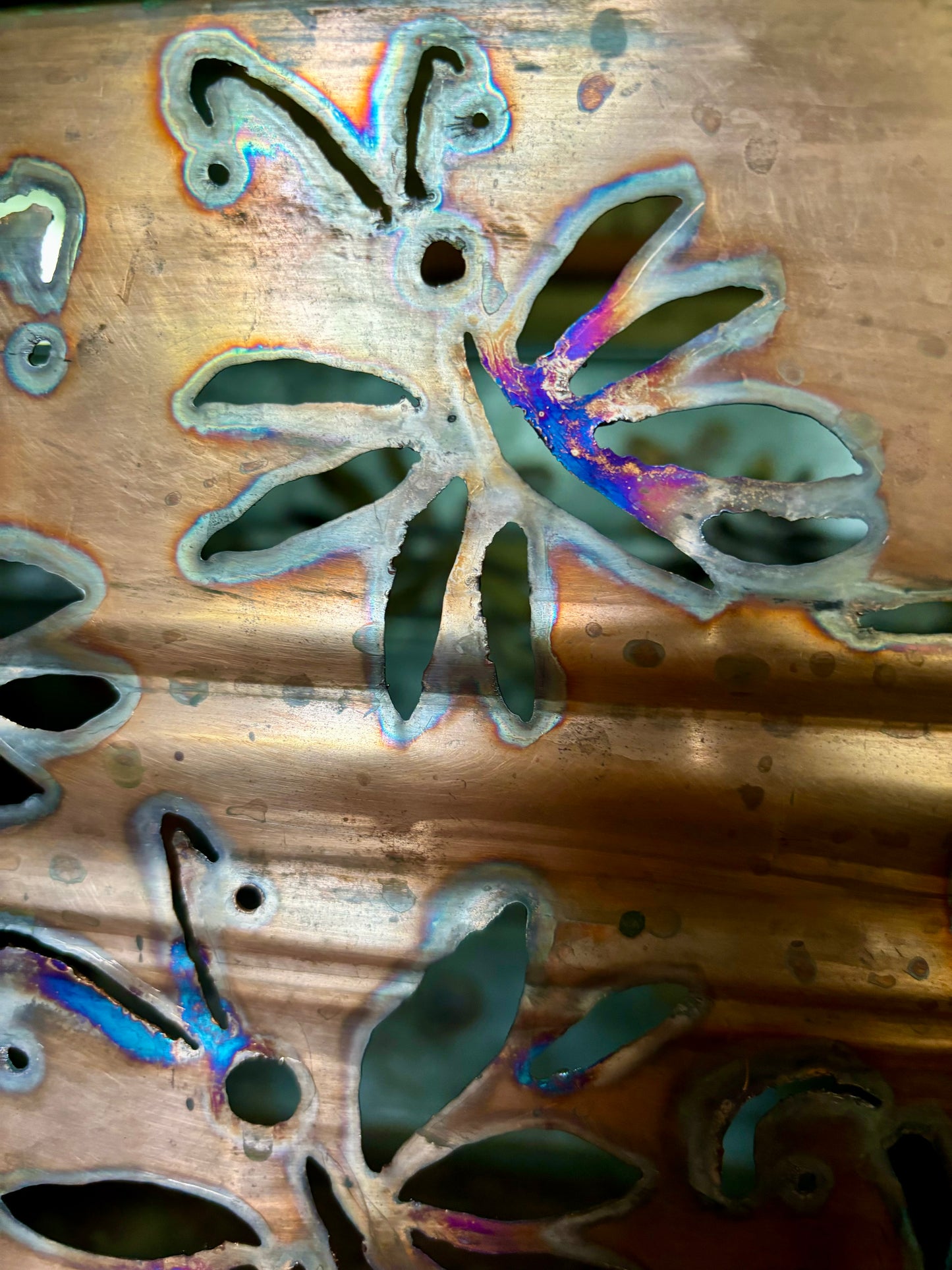 Vintage Dragonfly Copper Boiler Luminary