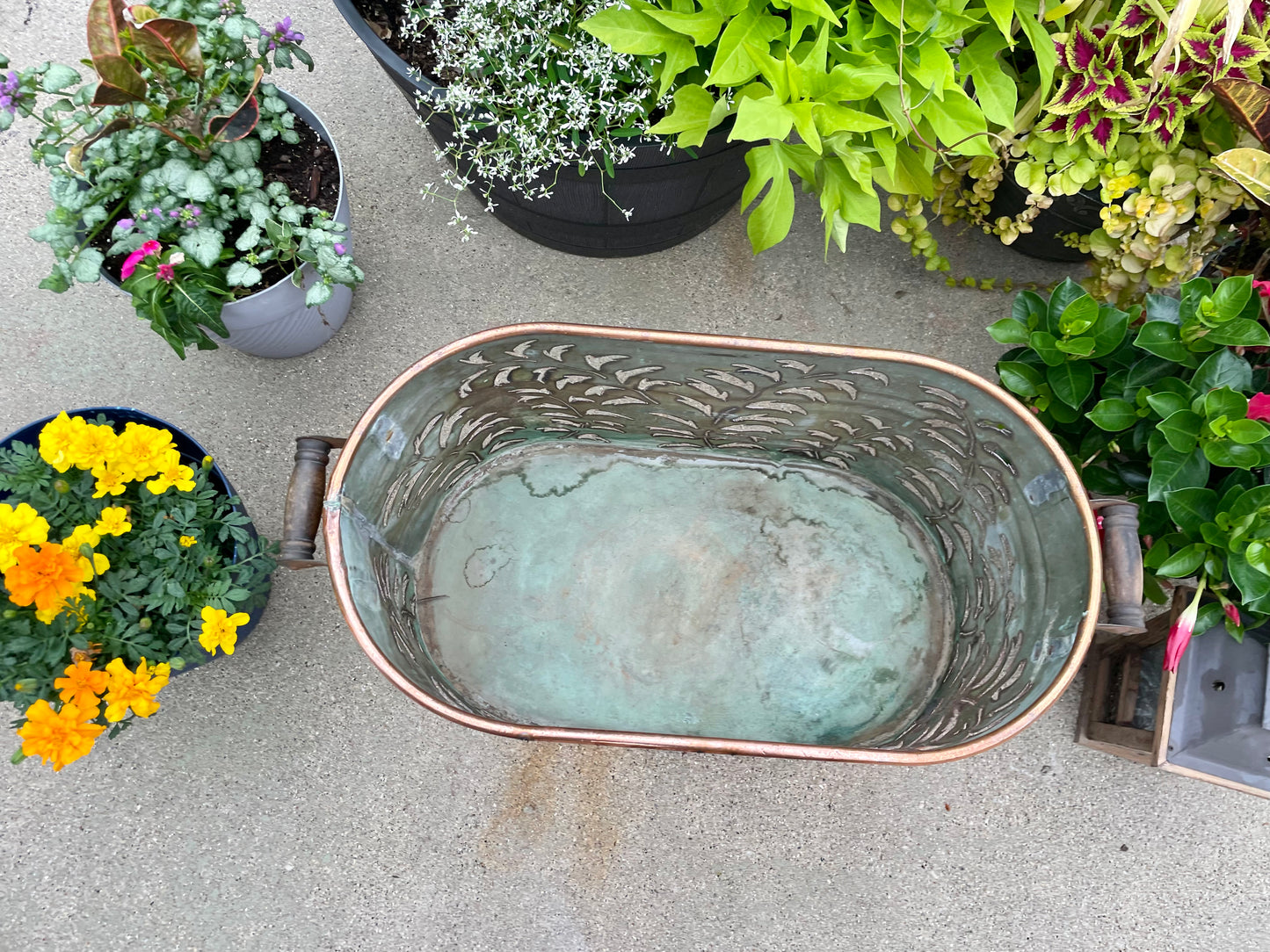 Vintage Copper Boiler Luminary