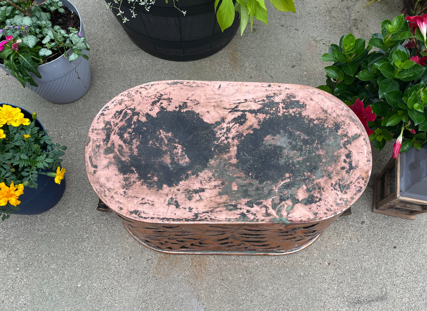Vintage Copper Boiler Luminary