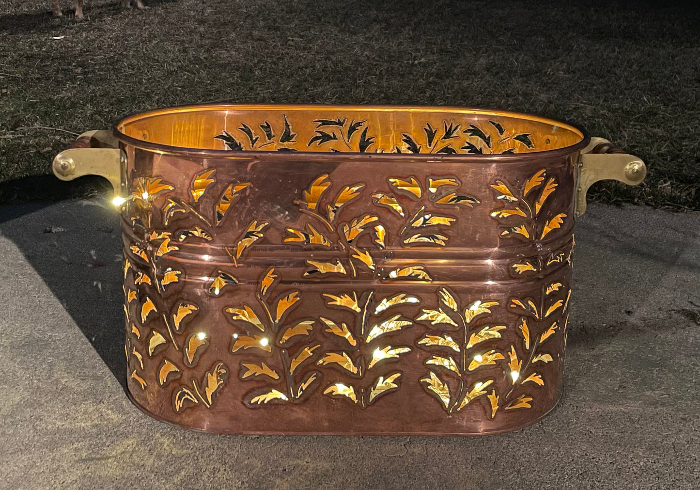Vintage Copper Boiler Luminary