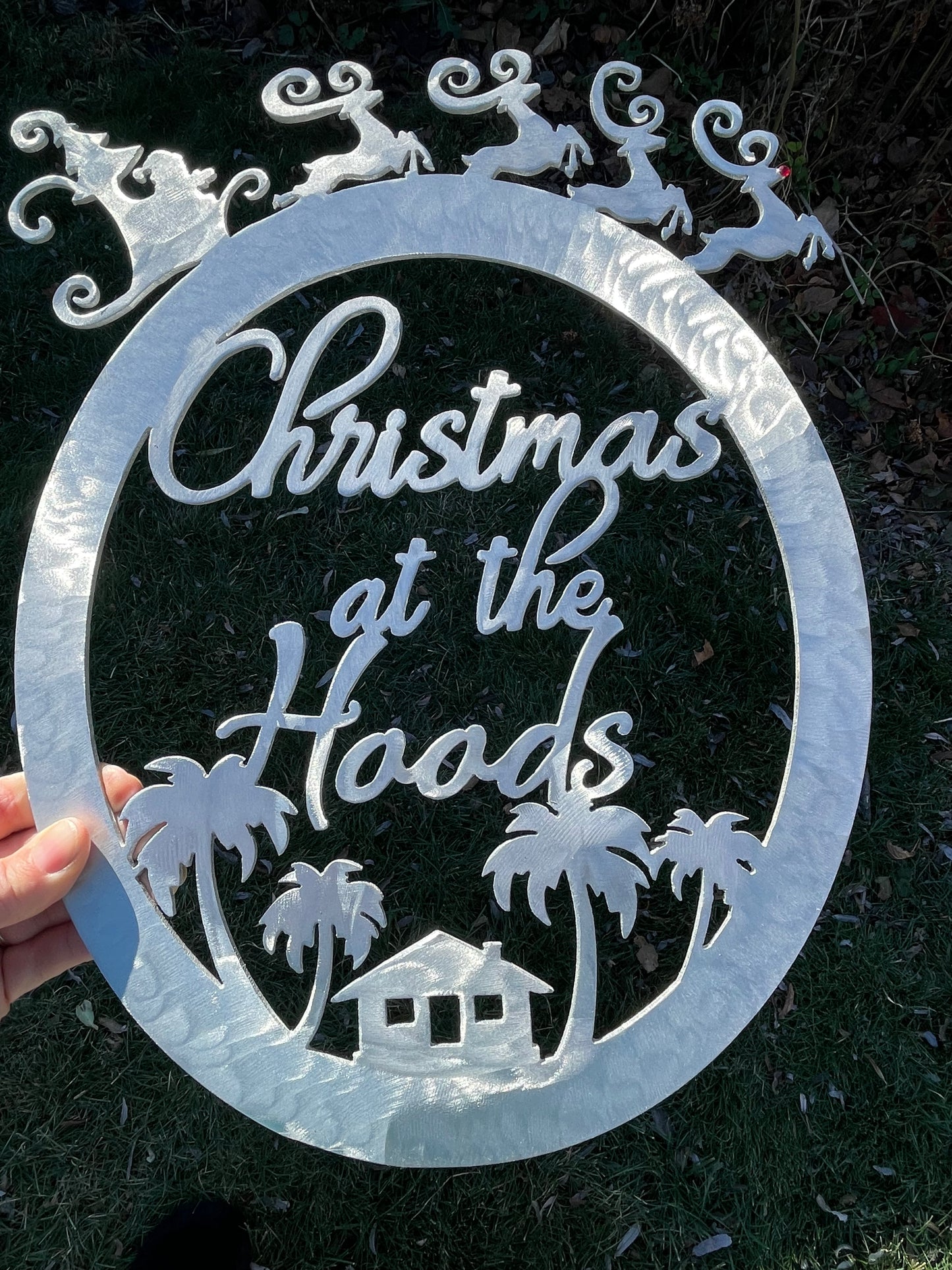 Santa’s Sleigh Custom Christmas Sign