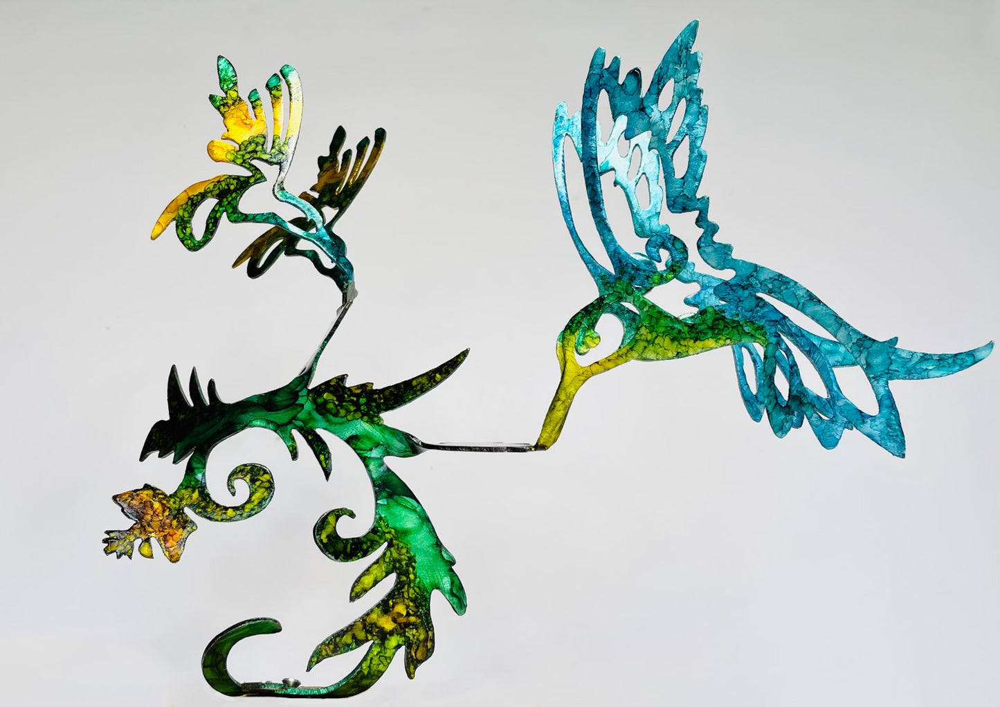 Hummingbirds, Hand Painted