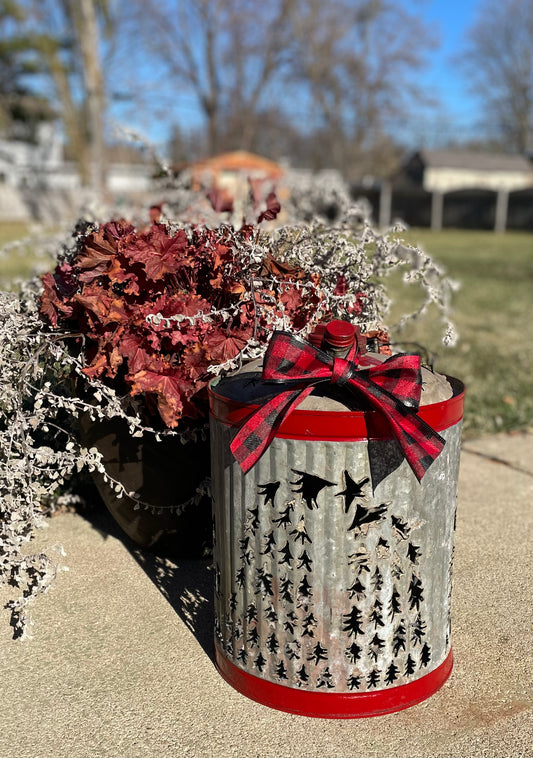 Large Christmas Tree Gas Can Luminary