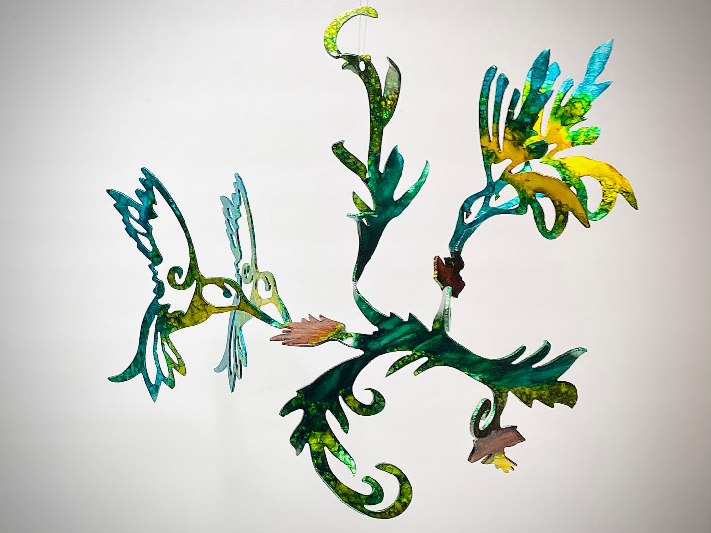 Hummingbirds, Hand Painted