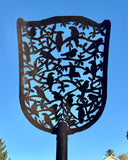Antique Shovel - Hand Cut - Bird Silhouette