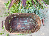 Antique Copper Boiler Luminary with Lid