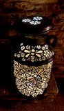 Vintage Handcrafted Milk Can -  Bee and Flower Design