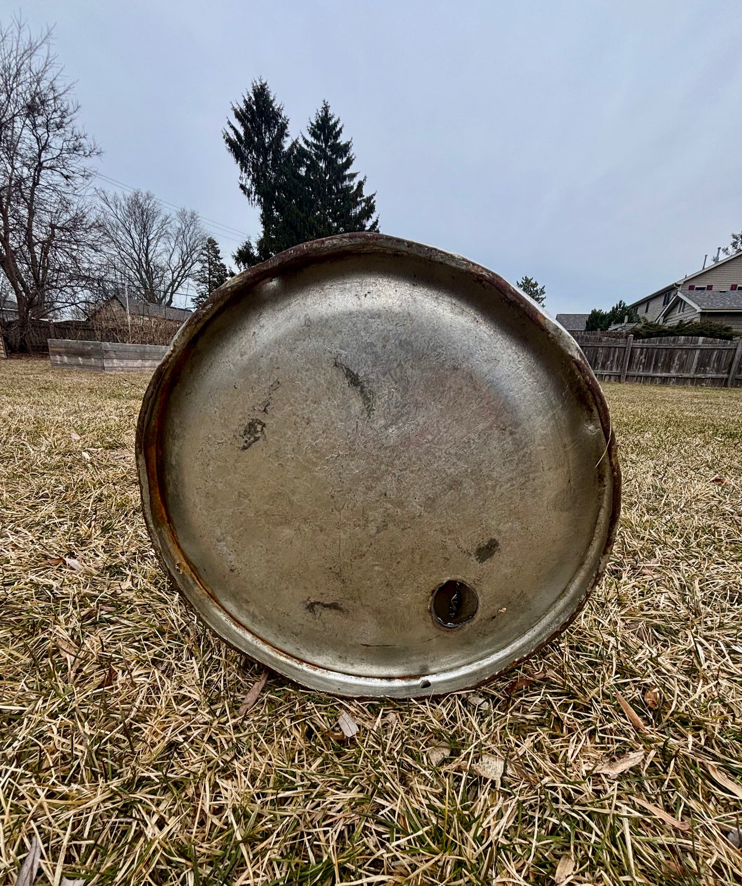 Vintage Milk Can Luminary - Hummingbird Design