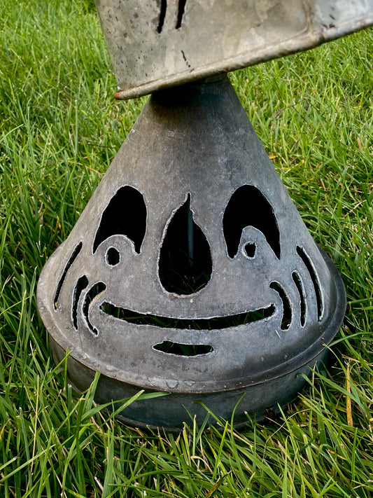 Vintage Funnels Tinman Totem (Five Funnels)