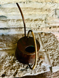 Mini Copper Watering Can Jack-o-Lantern