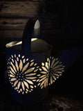 Vintage Watering Can Flower Luminary