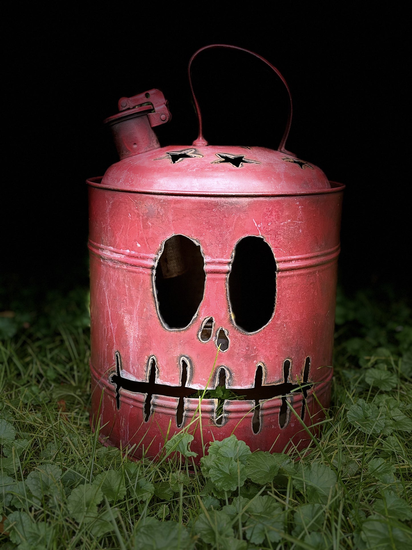 Antique Gas Can Jack-o-Lantern