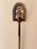 Antique Shovel - Hand Cut - Flower Silhouette