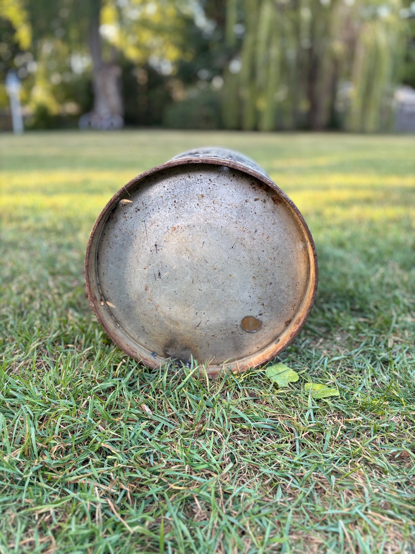 Antique Milk Can  - Bird Design