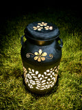 Vintage Milk Can Flower Luminary