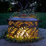 Antique Copper Boiler Luminary with Lid