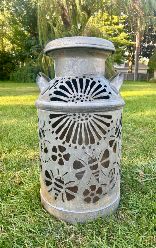Vintage Milk Can  - Bee Design