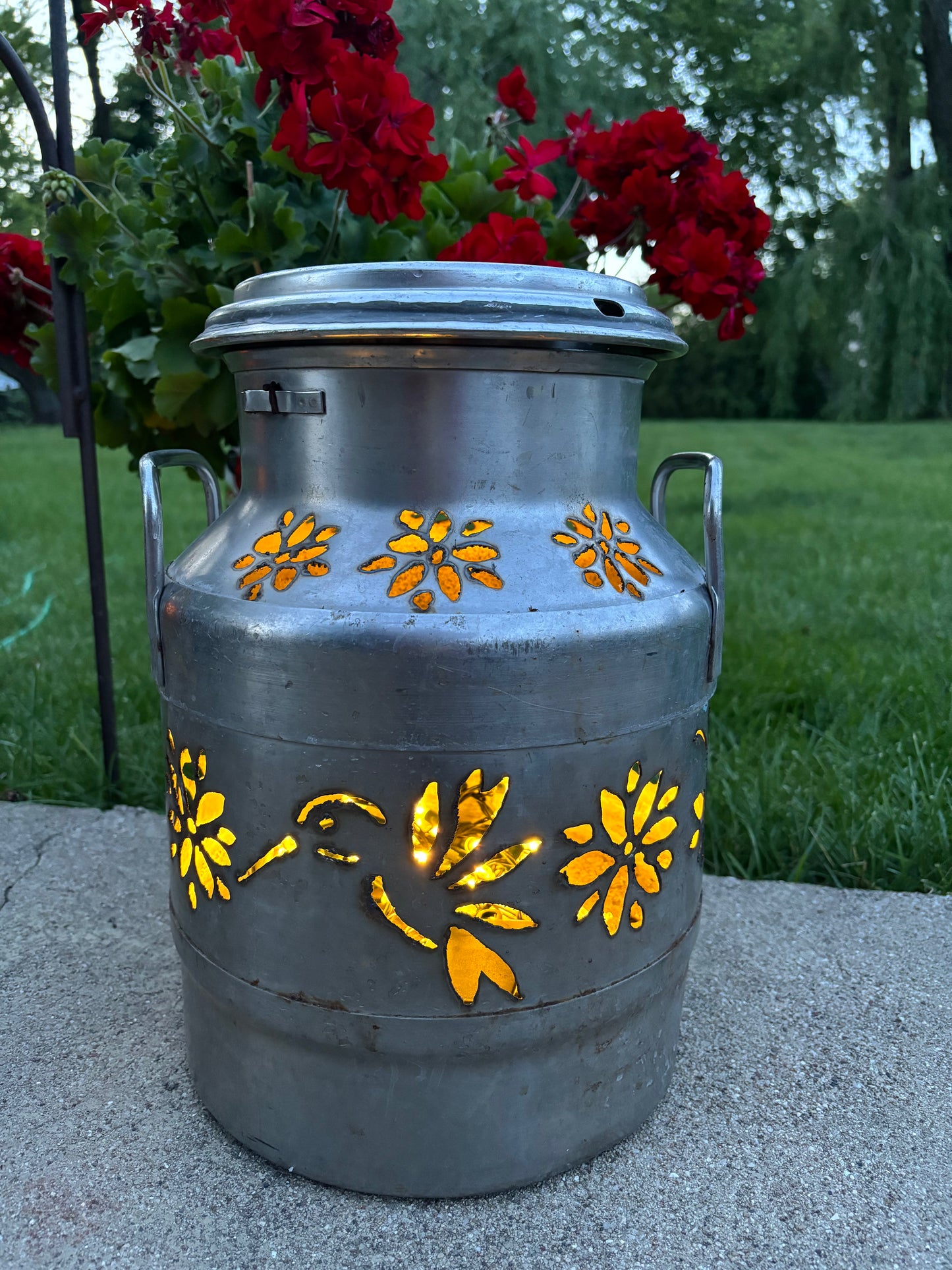 Mini Milk Can Luminary