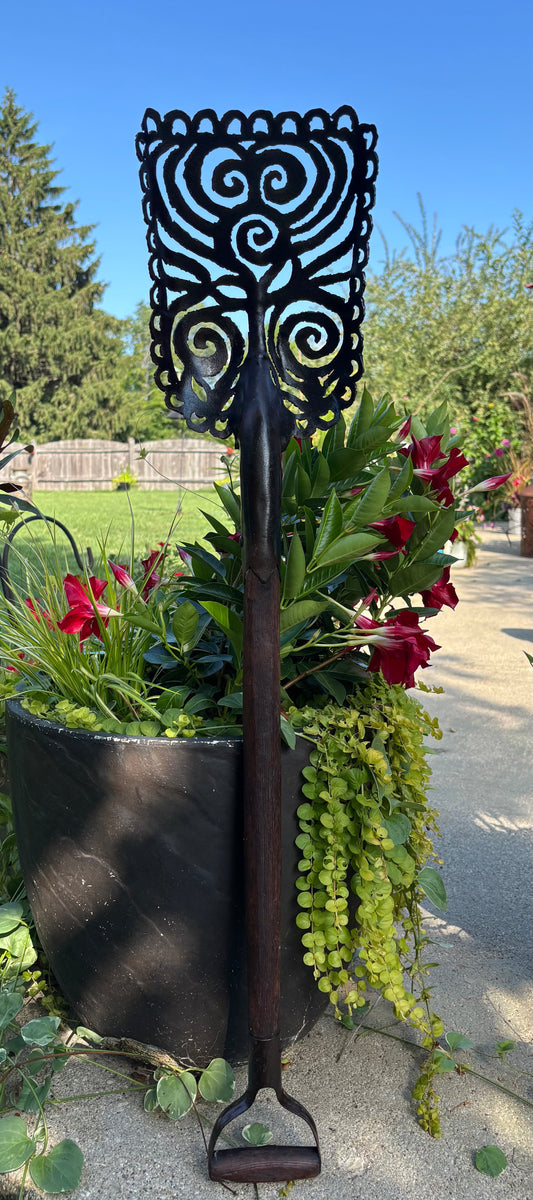 Antique Handcrafted Shovel - "Spiral Excavation"