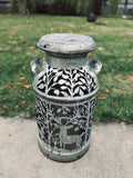 Antique Milk Can - Deer in the Forest