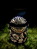 Vintage Milk Can Luminary - Butterfly Design