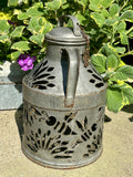 Mini Bee and Sunflower Milk Can Luminary