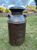 Vintage Handcrafted Milk Can -  Bee and Flower Design
