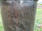 Vintage Handcrafted Milk Can -  Bee and Flower Design