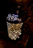 Vintage Handcrafted Milk Can -  Bee and Flower Design